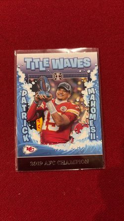 Patrick Mahomes II Title Waves 2019 AFC Champion Card