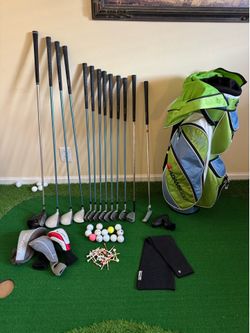 Dazzling Ladies Golf Set Complete Taylormade Driver premium bag and Sweet clubs! Lots of extras