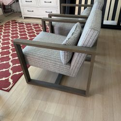 Two Accent Chairs, Gray