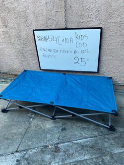 Kids camping bed cot
