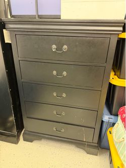 black dresser