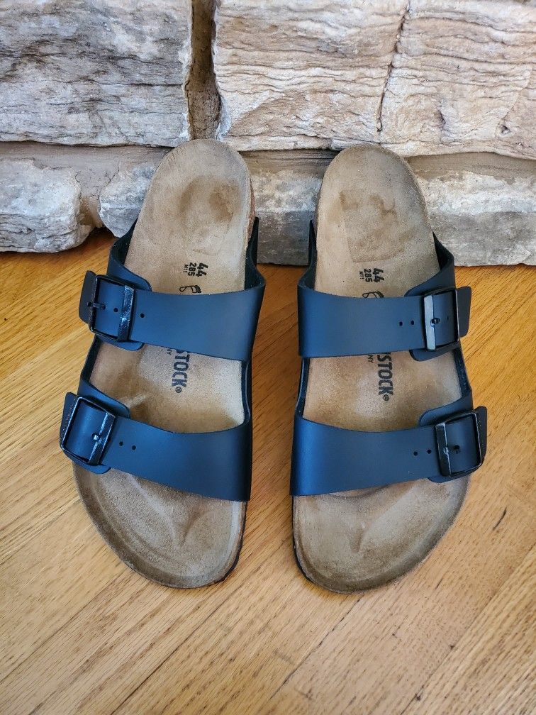 BIRKENSTOCK Arizona Birko-Flor Black Sandals 44 US Size 11