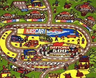 NASCAR Daytona 500 Interactive Kids Play Rug