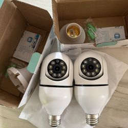 WI-FI Panorama Screw in Light A6 Bulb Security Camera Outdoor