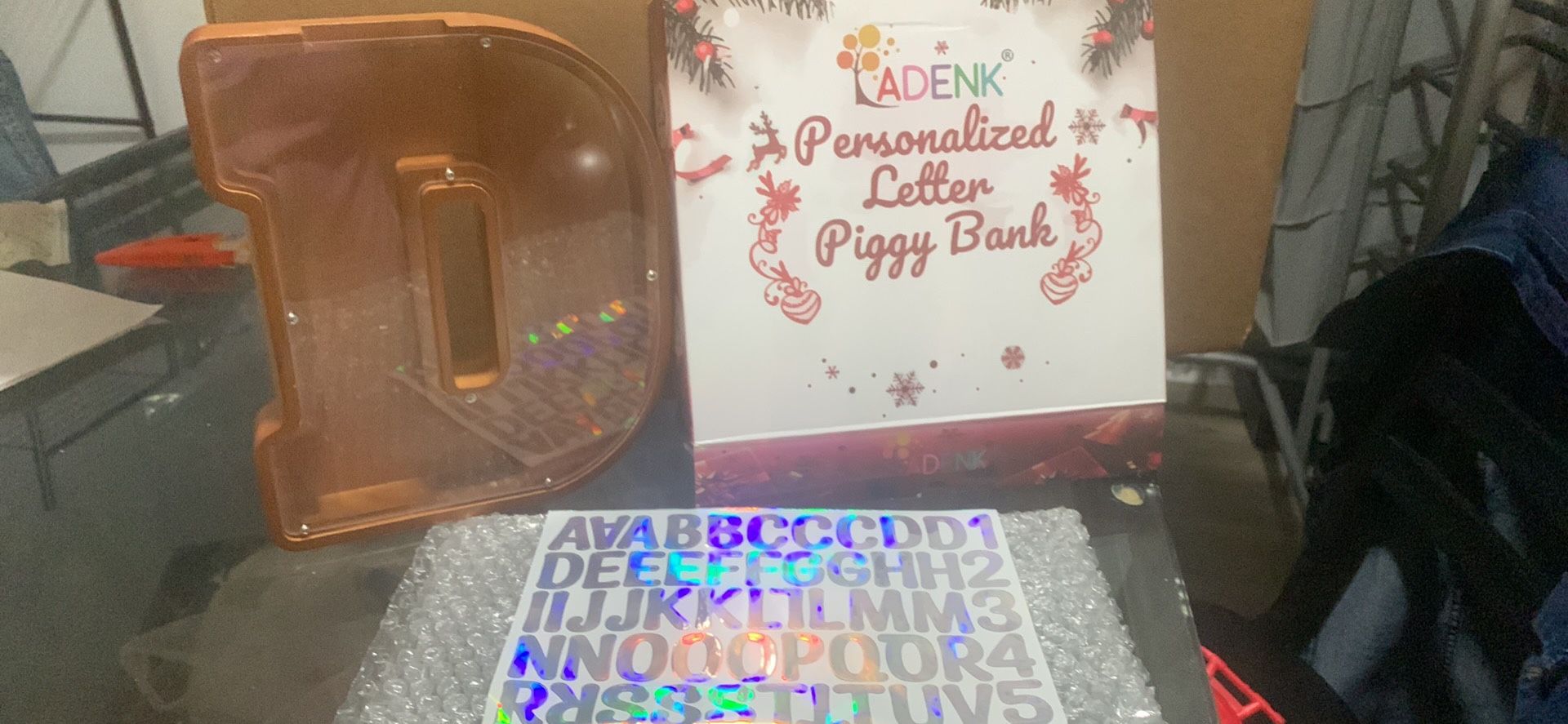 Personalize Letter D Piggy Bank