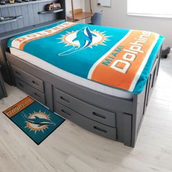 Miami Dolphins Bedroom Decor