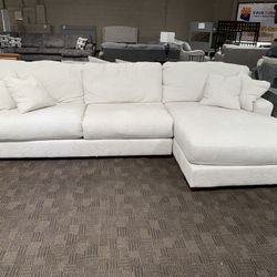 Big Deep White Sectional 
