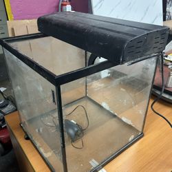 Salt Water Tank With Light And Air Pump 