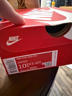 Nike dunk high 10.5c (ps)