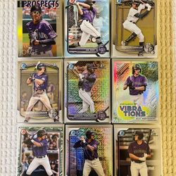 Colorado Rockies 390 Card Baseball Lot! Rookies, Prospects, Refractors, Prizms, Short Prints, Variations & More!