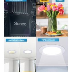 Sunco 6 Pack Recessed Lighting 6 Inch