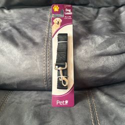  New Short Black Dog Leash 4 Foot x 1 Inch Size Large L
