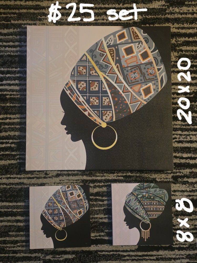 3pc Canvas Artwork Set