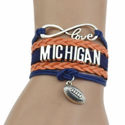 Michigan football bracelet