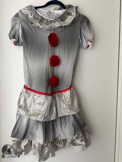 Pennywise evil clown costume  girls size XL 14/16