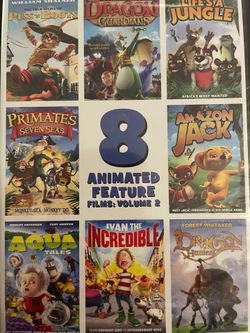 8 ANIMATED Feature Films: Volume 2 (DVD-2014) NEW!
