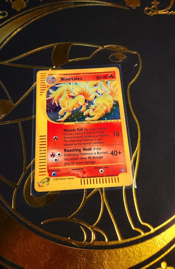 Pokemon Ninetails H19 Holo Rare E Reader