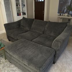 Couch With Storage Ottoman