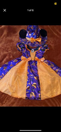 Disney Minnie Mouse Halloween Witch costume comes with hat   Never Used Brand New -doesn’t have tags  My Niece doesn’t want this costume I took off th