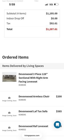 Dark Grey sectional couch