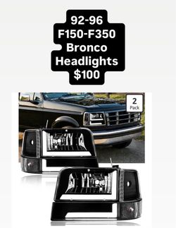 92-96 F150-F350 Bronco Headlights $100