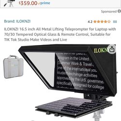 16.5 teleprompter for laptops with Bluetooth remote control brand new
