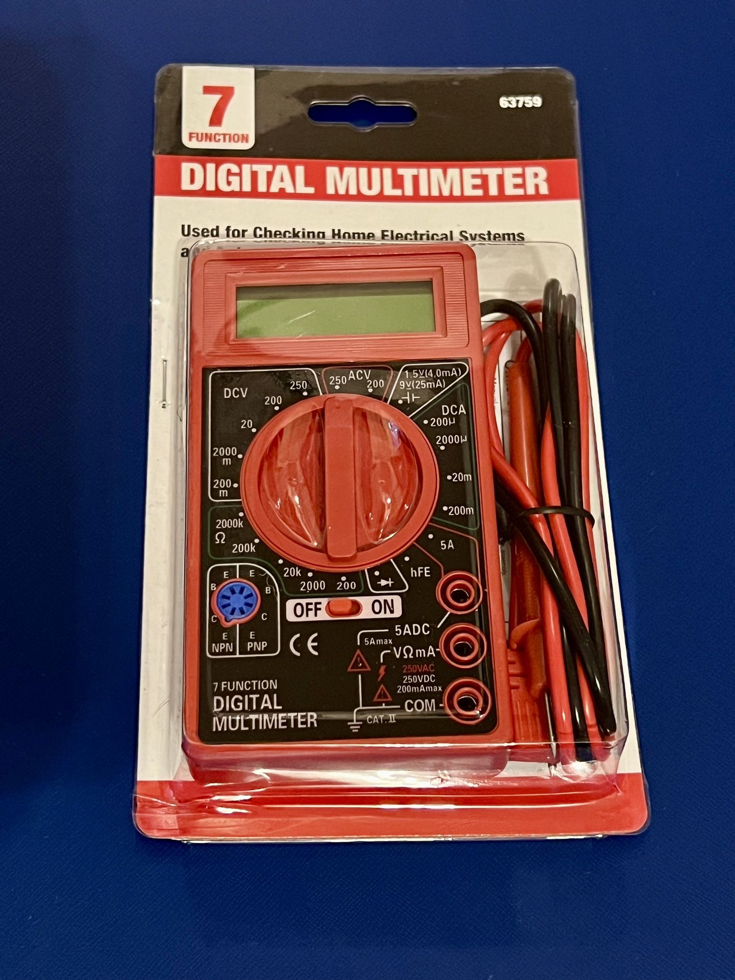 Digital Multimeter; $7.00