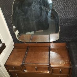 Vanity Dresser With Nightstand Set
