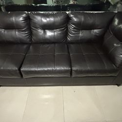 Sofa Sectional De Piel .