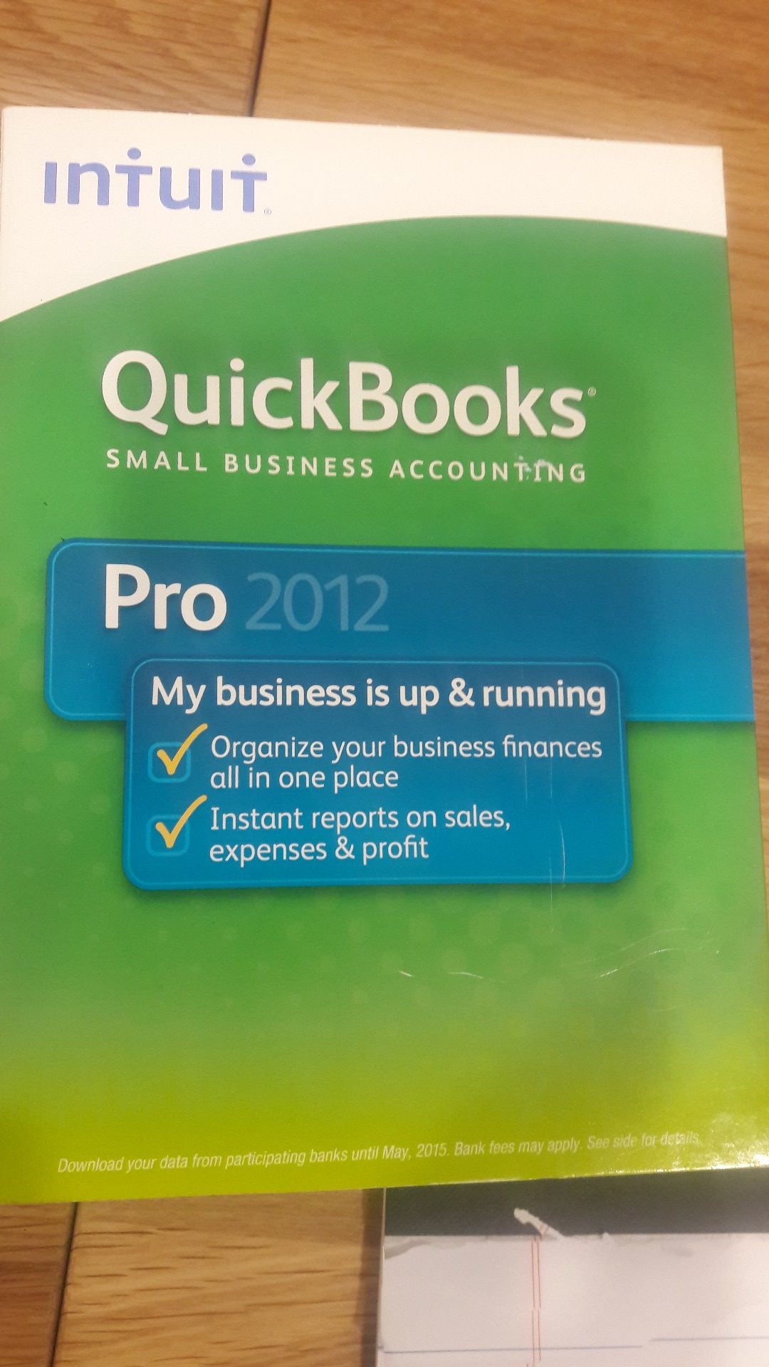 Quick books pro 2012