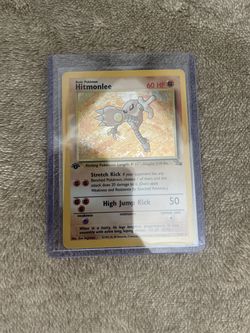 Pokemon Hitmonlee 1st Edition Holo