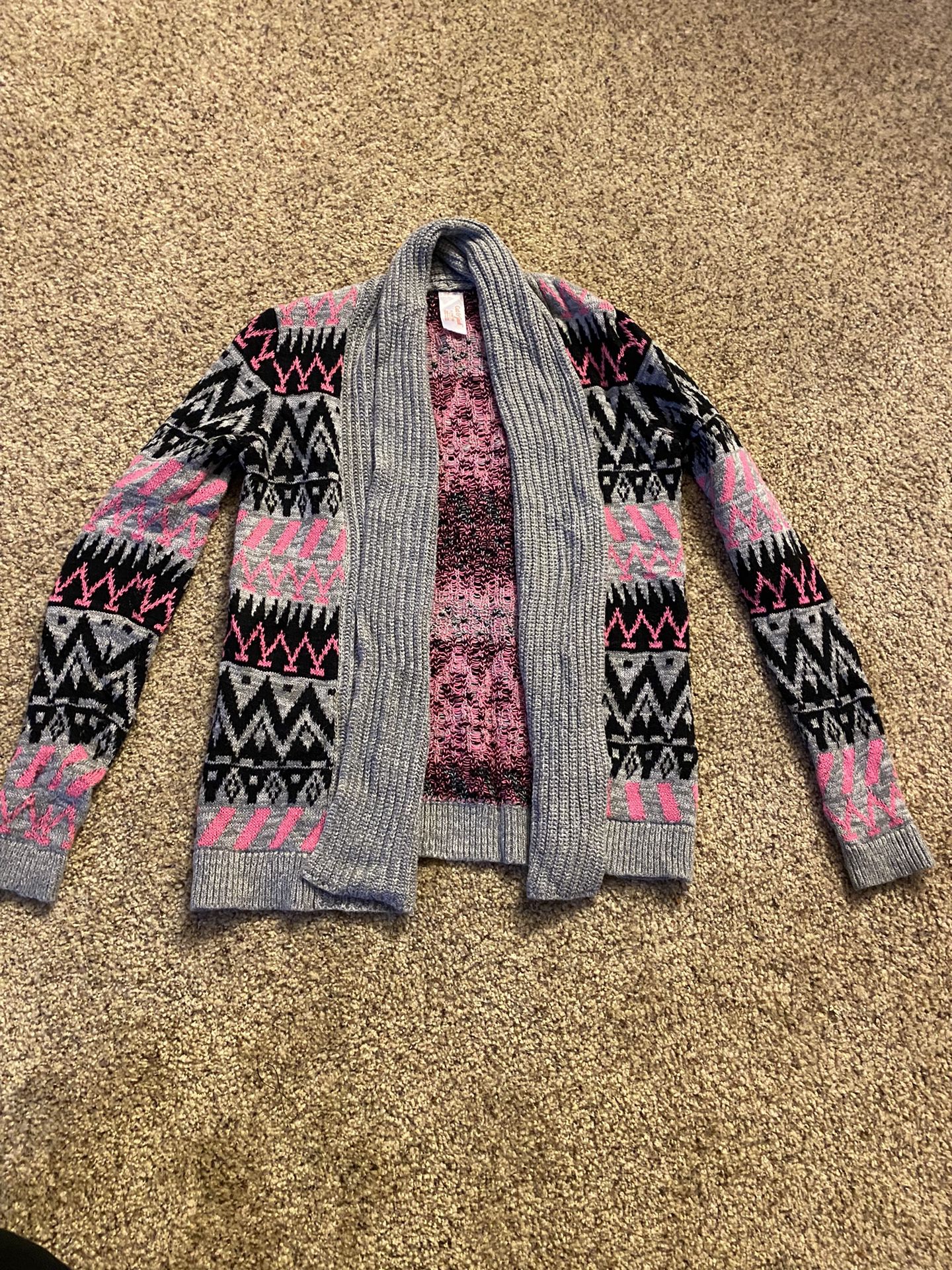 Warm Opened Front Sweater