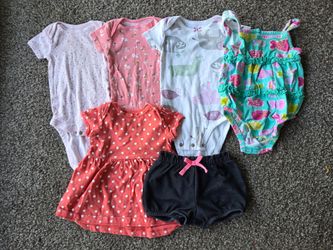 3-6 month summer girls clothes