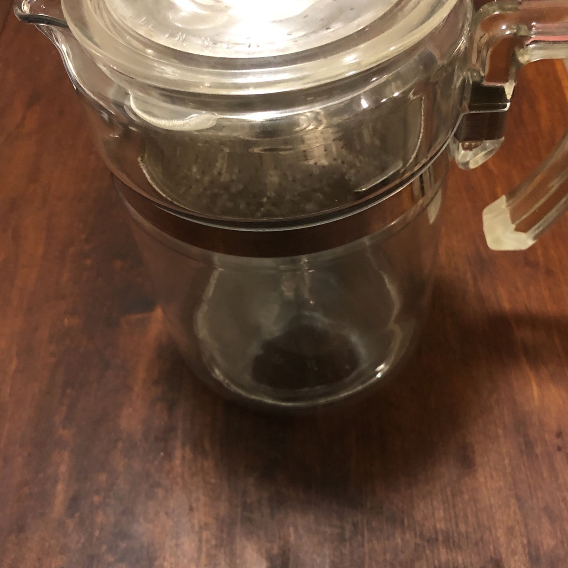 Vintage Pyrex Glass Coffee Percolator 