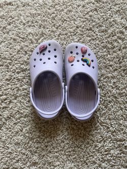 Purple Crocs