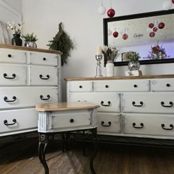 Rustic Farmhouse Matching Dresser Set 