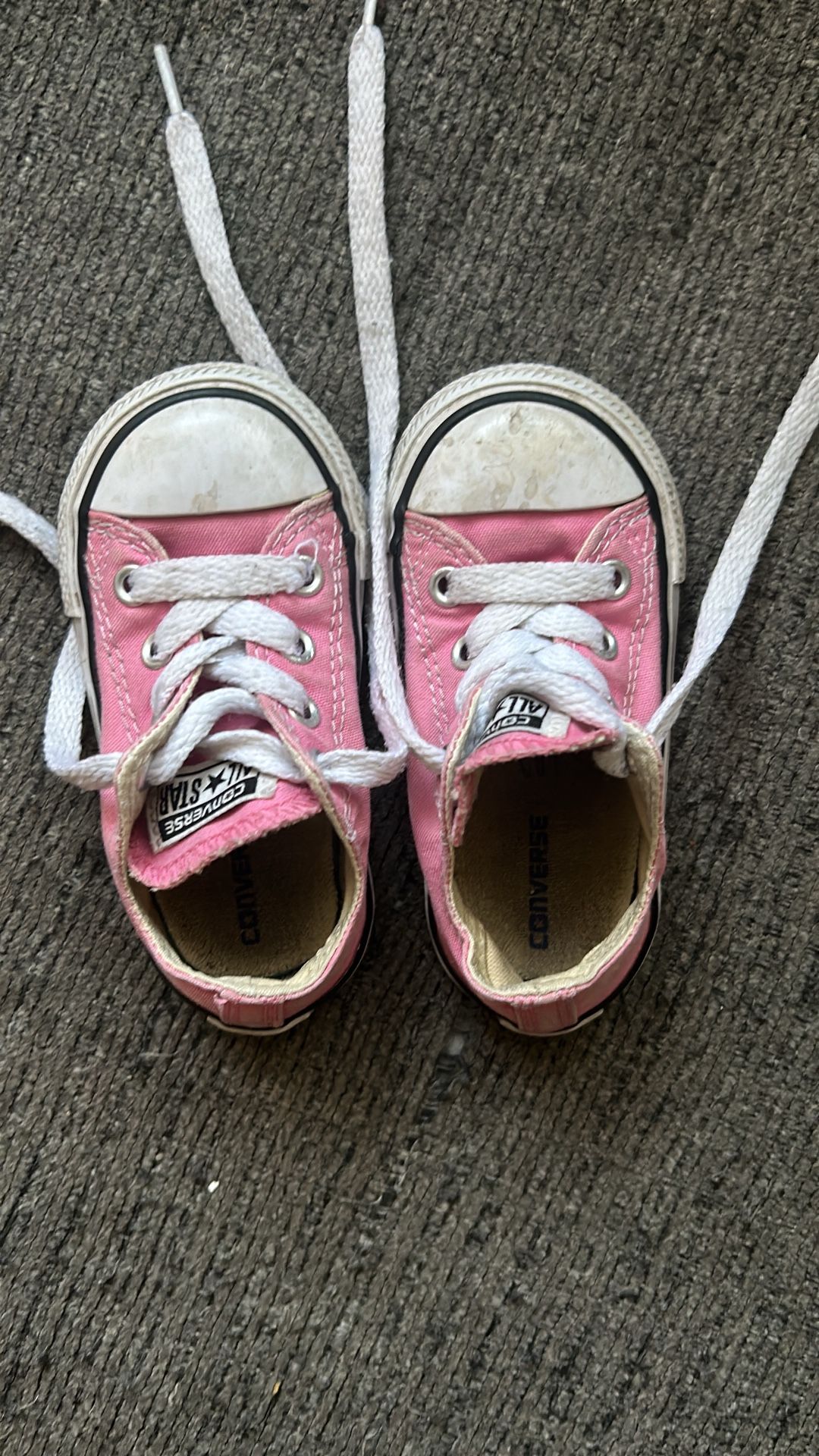 Pink Baby Converse Shoes