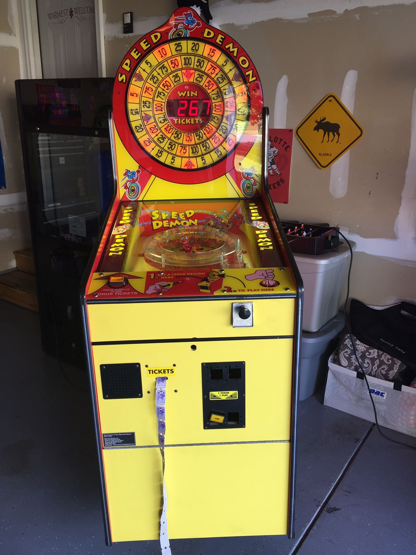 SPEED DEMON TICKET REDEMPTION ARCADE GAME!