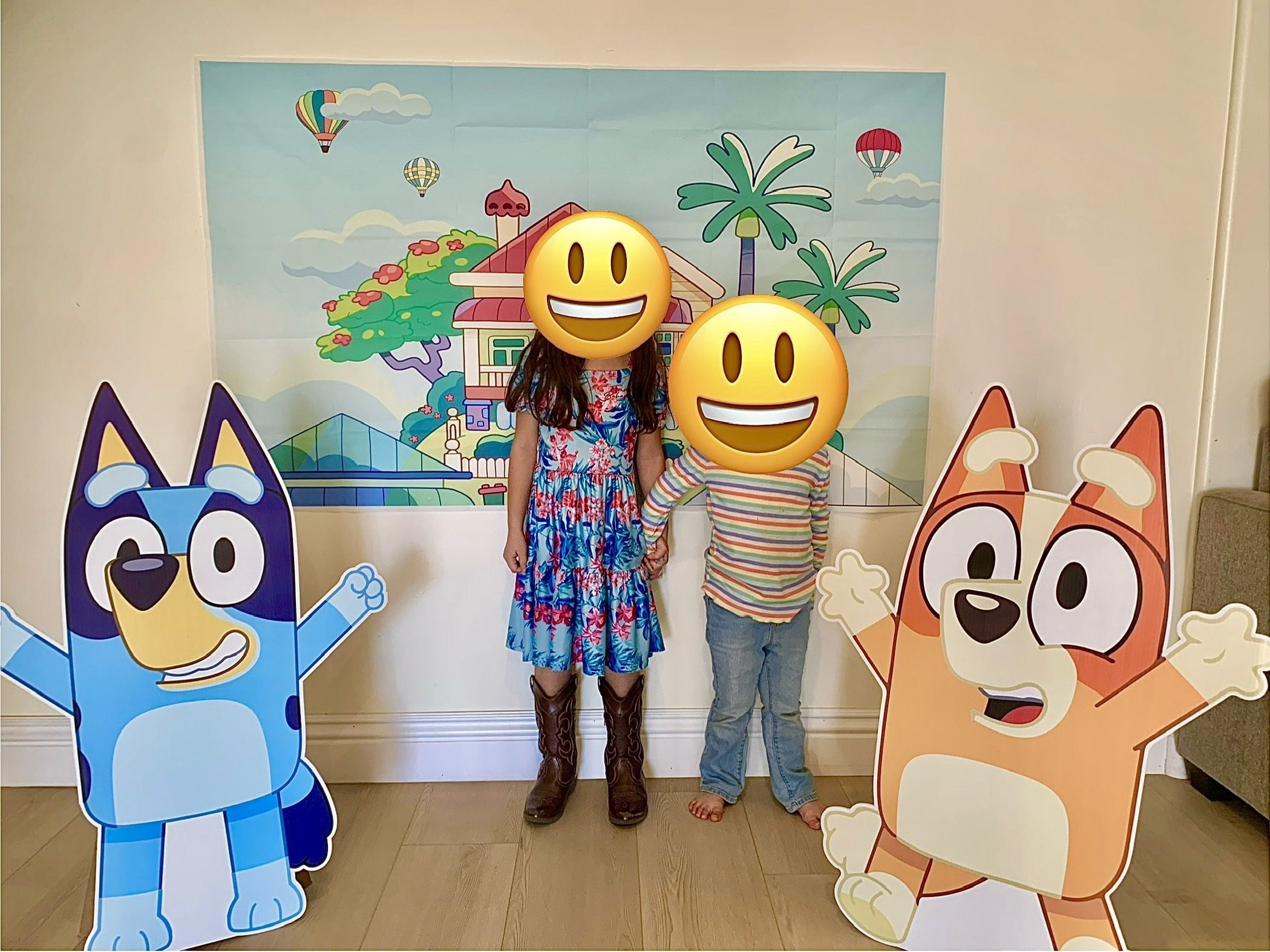 Bluey And Bingo Cutouts And Wheeler House Backdrop *Party Decor*
