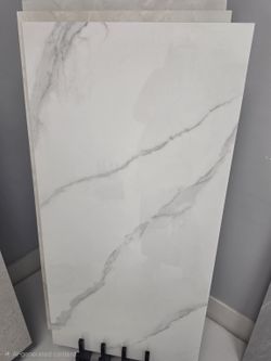 🤑 White Marble-Look Porcelain Tile