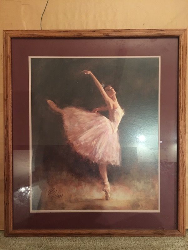 R. Tolan Balerina print double matted framed print for Sale in Edmond ...