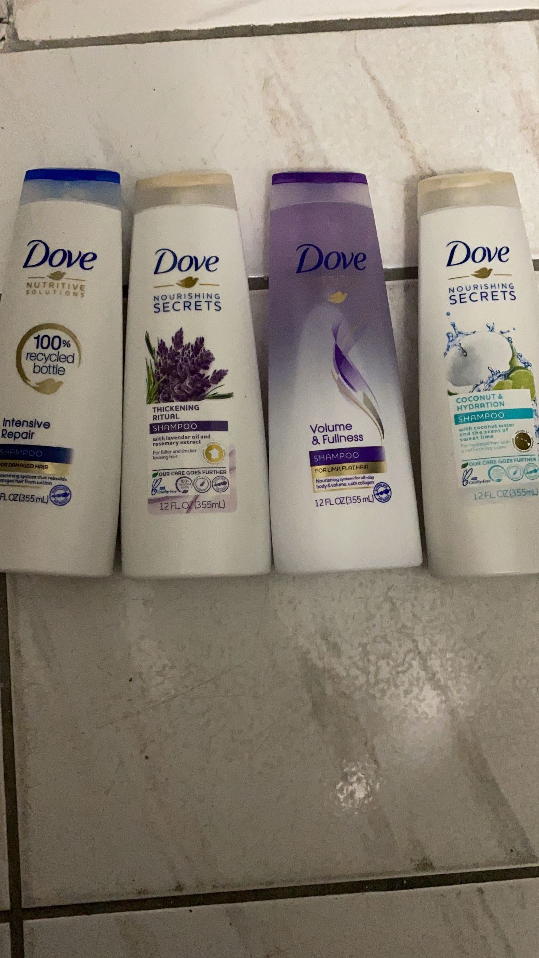Dove shampoo y conditioner