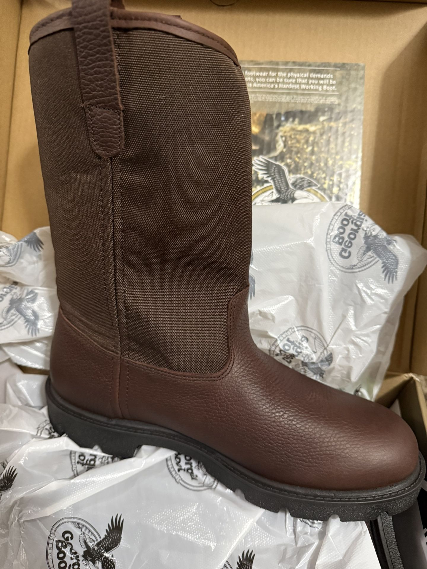 New Georgia Boots Size 9 In Box Mens