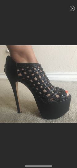 Halston Caged platforms