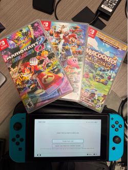 Nintendo switch w/ 3 games plus accessories