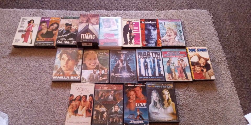 DVD &VHS Movies Good Condition $2.00 Each 