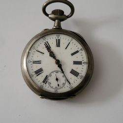 Beautiful 1920s Sterling Silver Vintage Silveroid Pocket Watch

