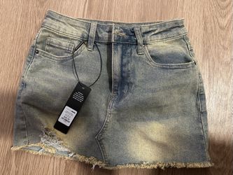Fashion Nova Jean Skirt