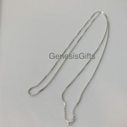 Sterling Silver 1.7mm Diamond Cut Box 36” Chain 