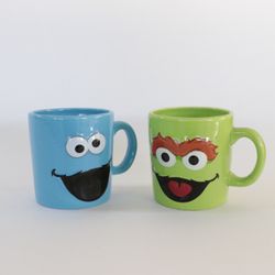Cookie Monster and Grouch mugs!